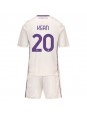 Fiorentina Moise Kean #20 Replika Borta Kläder Barn 2025-26 Kortärmad (+ byxor)